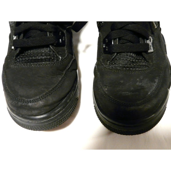 Jordan Black Cat 4 Size 6.5Y All Black Used No Box 408452-010 - Picture 5 of 15